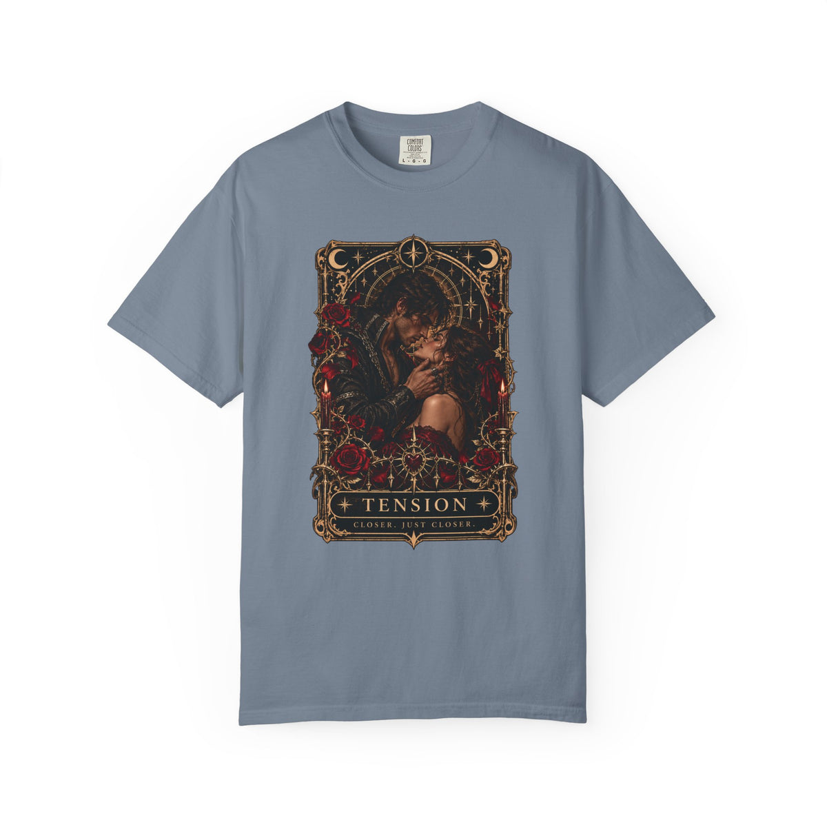 Tension Tarot Card Tee, Dark Romance Shirt, Slow Burn Romance Reader Shirt, Morally Gray Book Boyfriend Gift, Gothic Bookish T Shirt