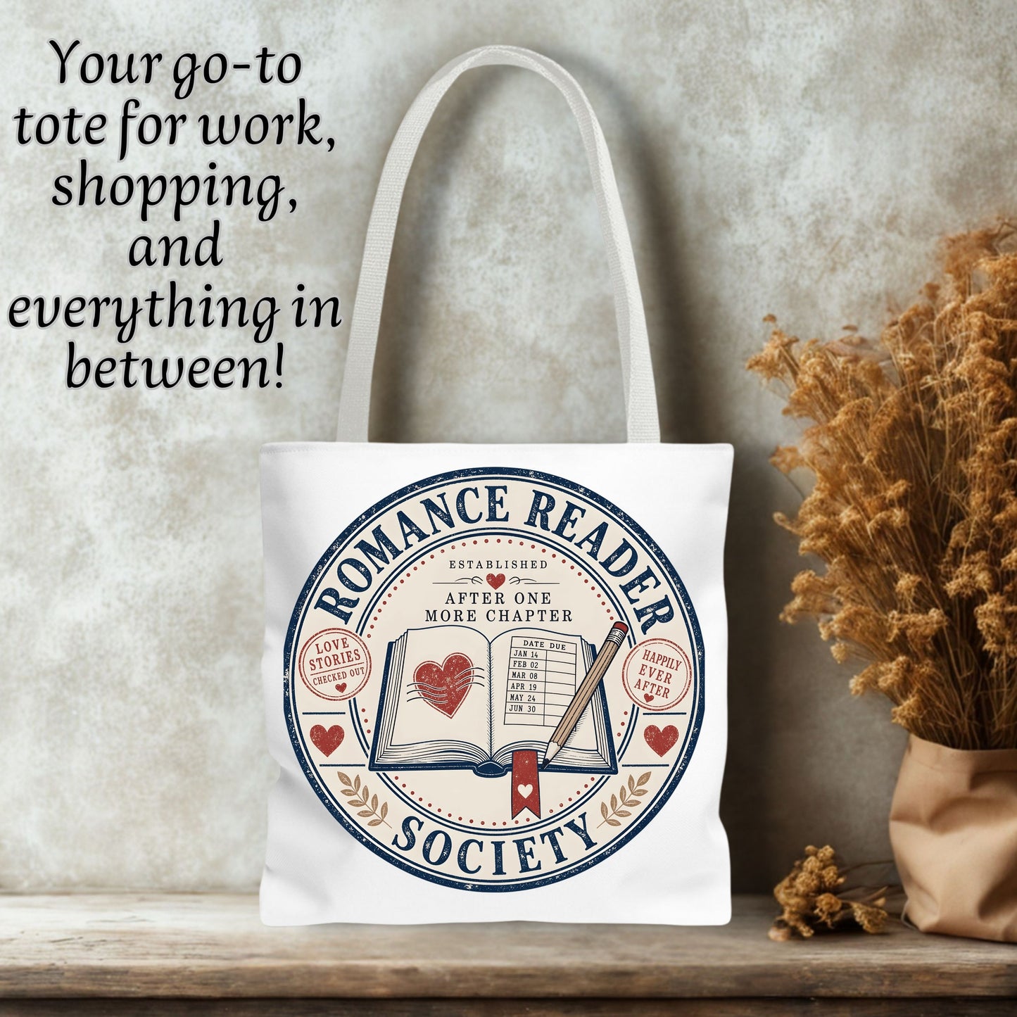 Romance Reader Society Tote Bag