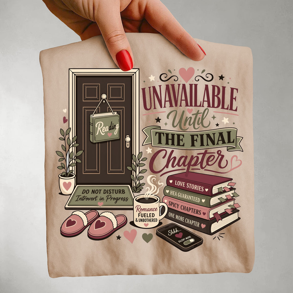 Unavailable Until the Final Chapter Shirt | Funny Book Lover Comfort Colors Tee | Romance Reader BookTok T-Shirt