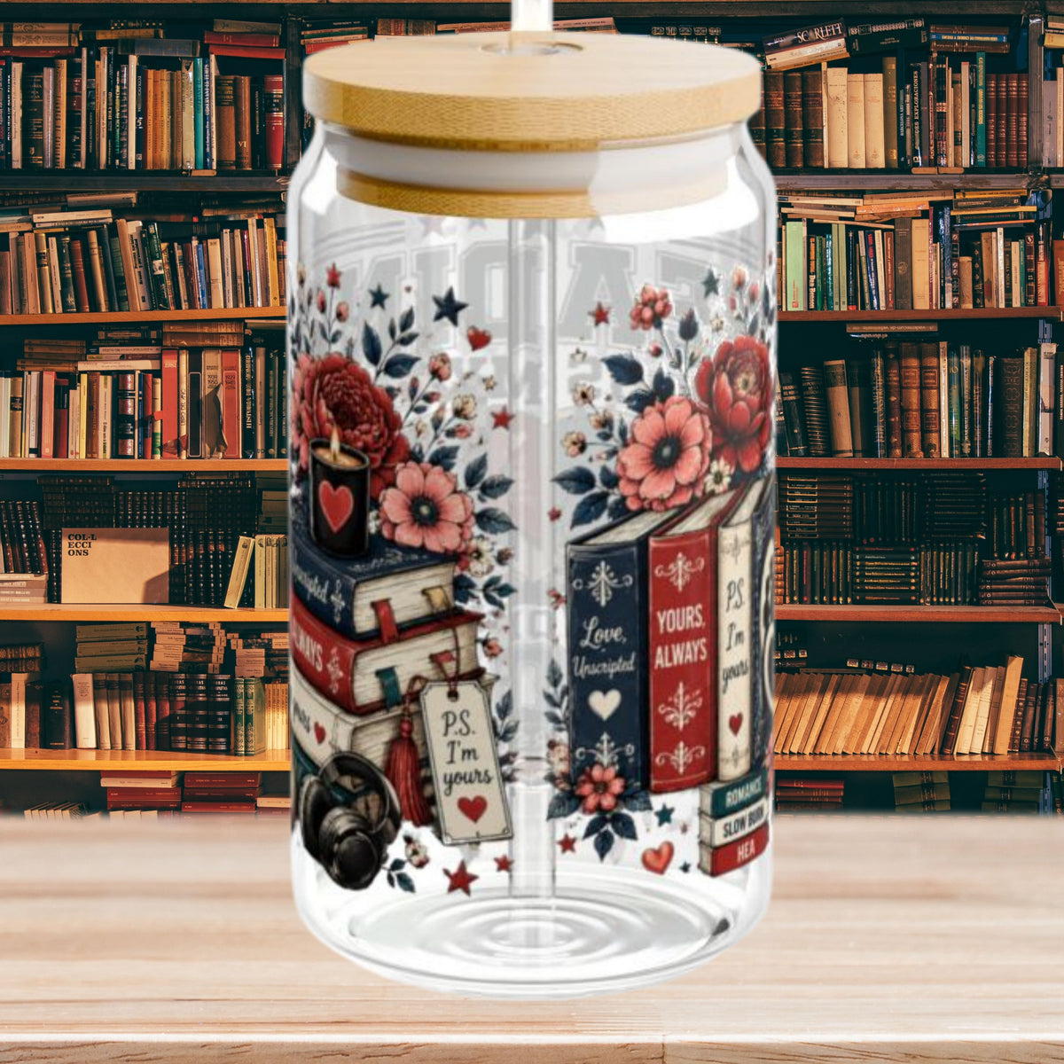 Reading Is My Favorite Sport Glass Can
