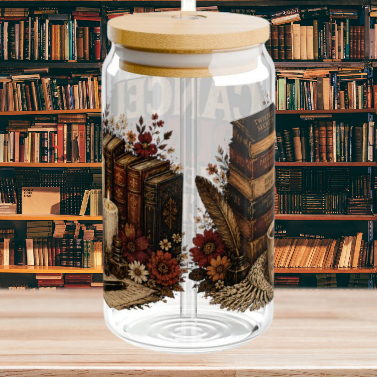Cancel Plans Glass Cup, Book Lover Libby Cup, Reader Iced Coffee Glass, BookTok Drinkware, Cozy Reading Glass Can