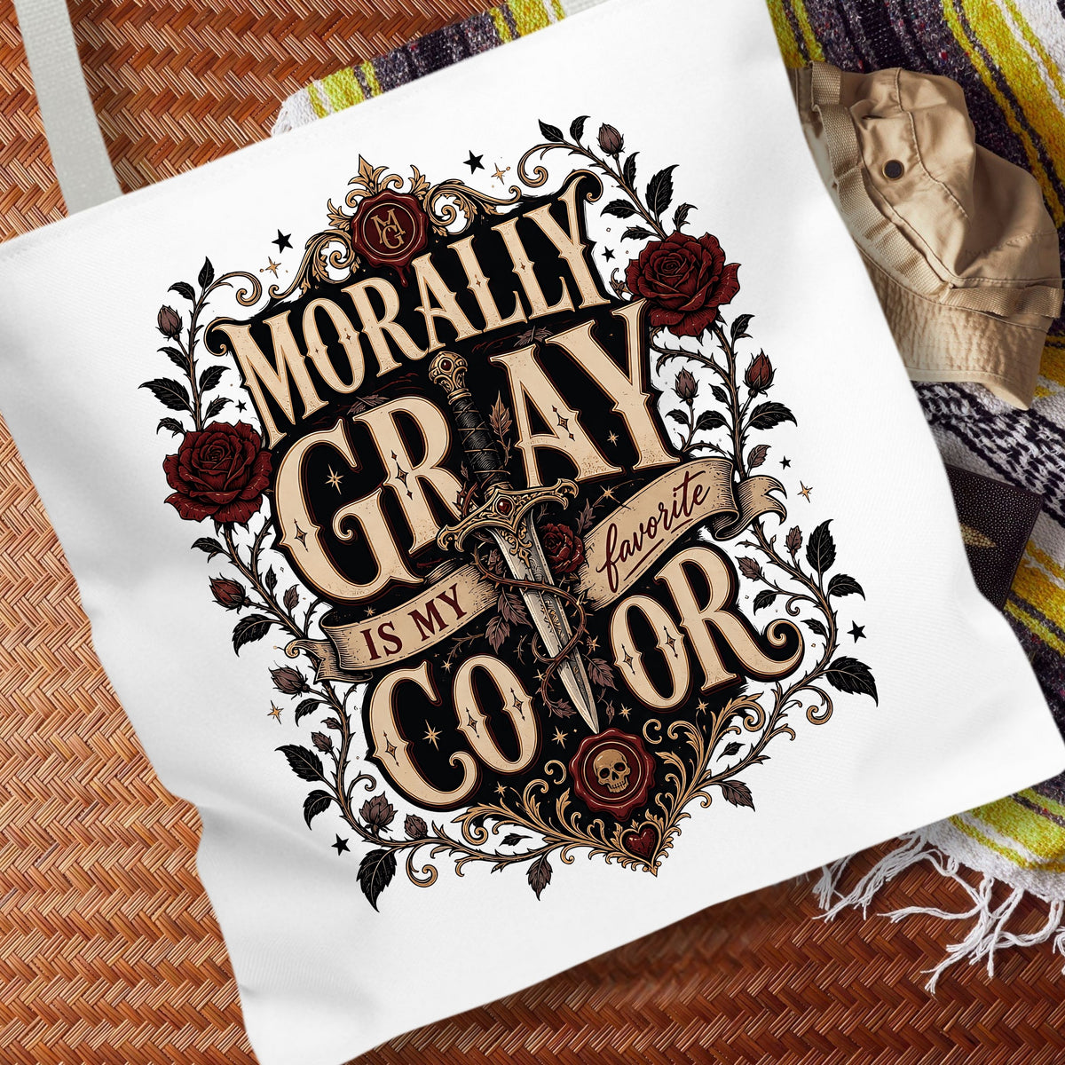 Morally Gray Is My Favorite Color Book Lover Tote Bag