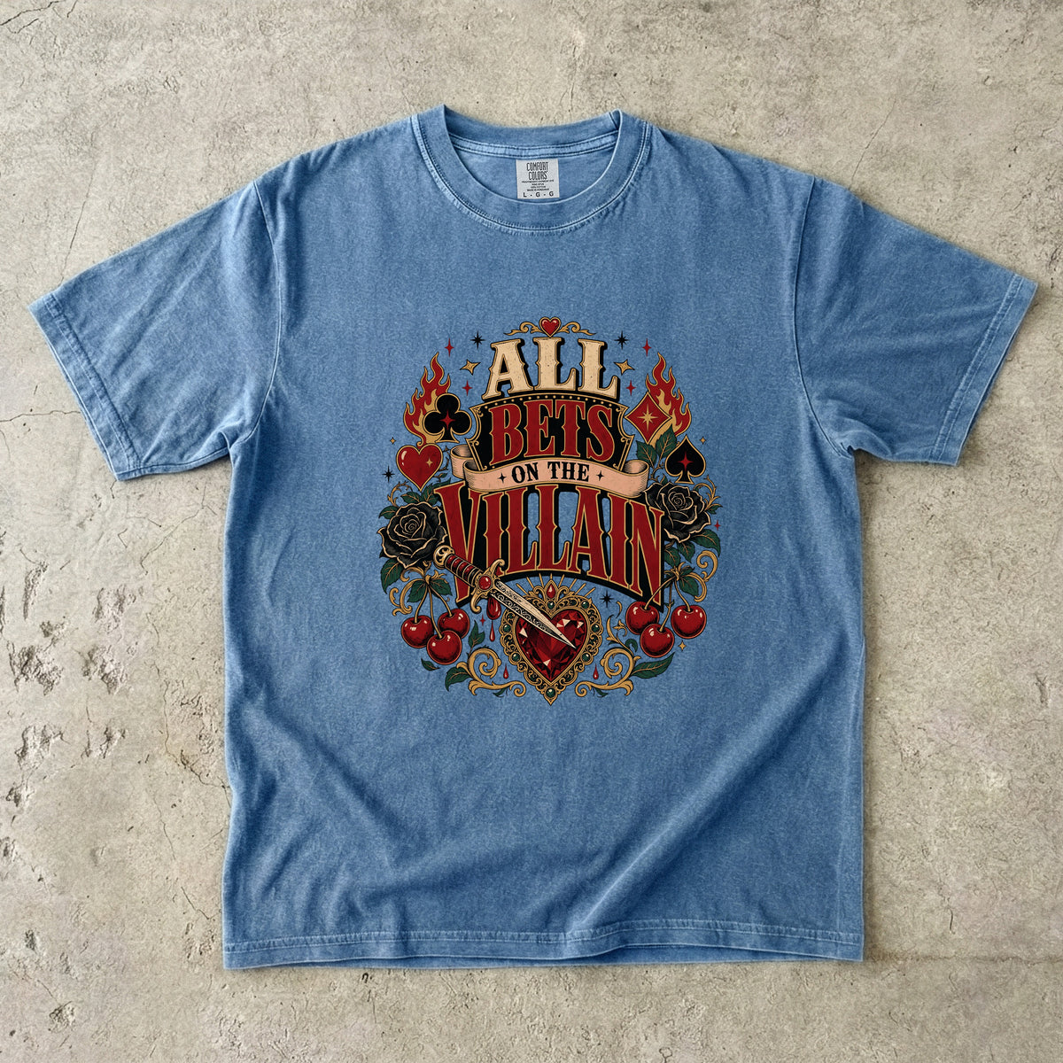 All Bets on the Villain Shirt, Dark Romance Book Lover Tee, Villain Era Graphic Shirt, BookTok Reader Gift