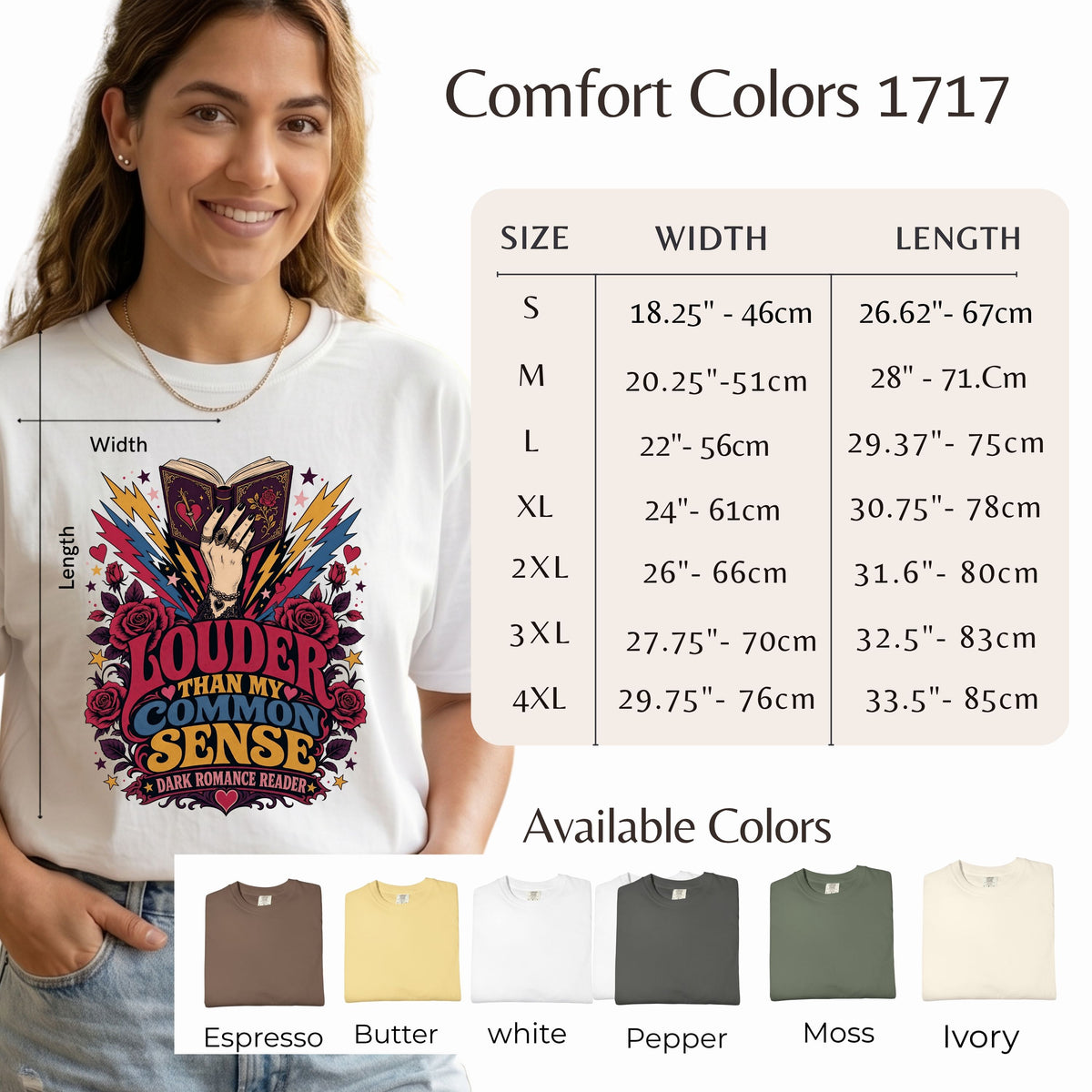 Louder Than My Common Sense Shirt, Dark Romance Reader Tee, BookTok Shirt, Villain Romance Gift, Book Lover Graphic Tee