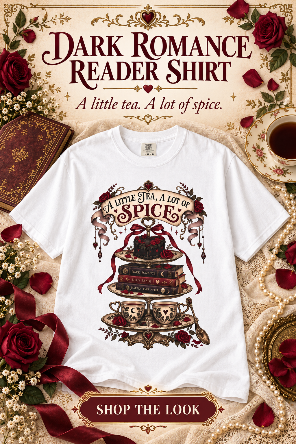 Show off your reader status with this Certified Plot Devourer Comfort Colors shirt. Featuring a vintage cassette player, headphones, romance book, and burgundy details, it makes a fun gift for dark romance readers, audiobook lovers, BookTok friends, and book club members.