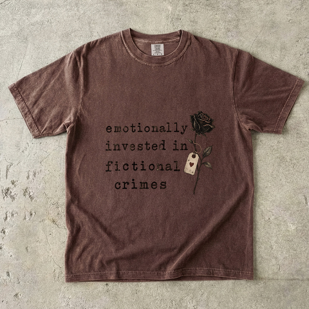 Emotionally Invested Shirt, Funny Book Lover Tee, Dark Romance Reader Gift, BookTok Comfort Colors T Shirt