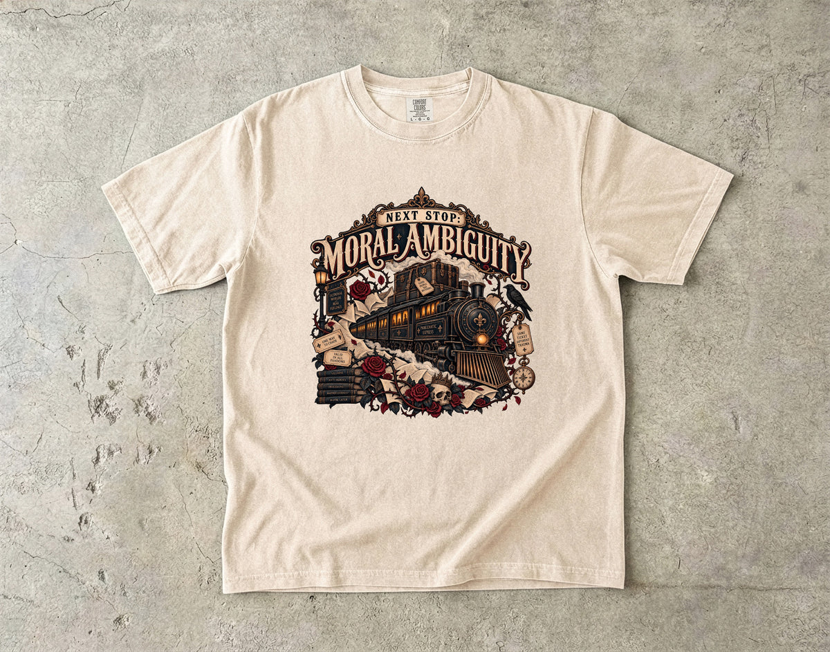 Moral Ambiguity Shirt, Dark Romance Book Lover Tee, Morally Gray Character Gift, Comfort Colors Bookish Shirt, BookTok Reader Tee