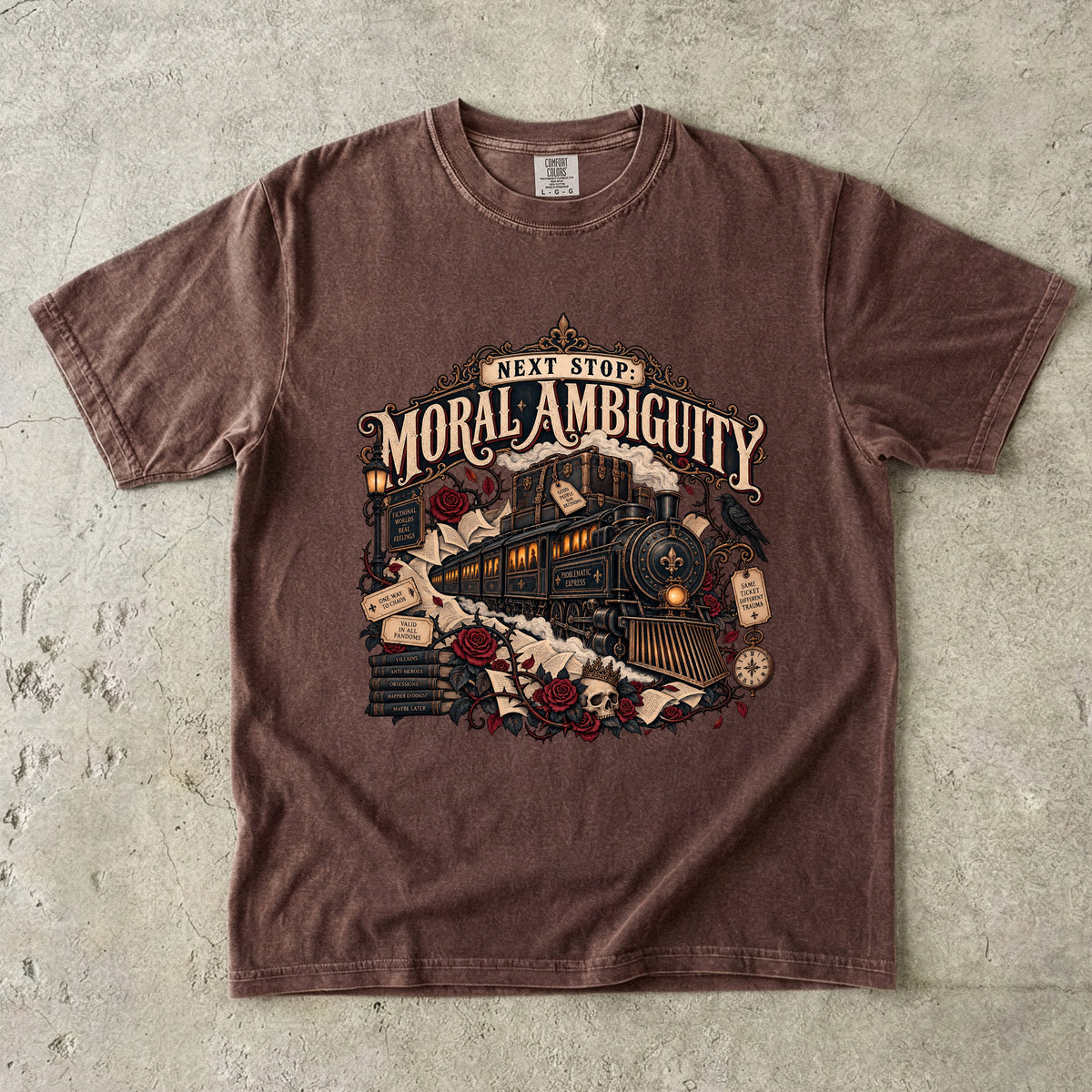 Moral Ambiguity Shirt, Dark Romance Book Lover Tee, Morally Gray Character Gift, Comfort Colors Bookish Shirt, BookTok Reader Tee