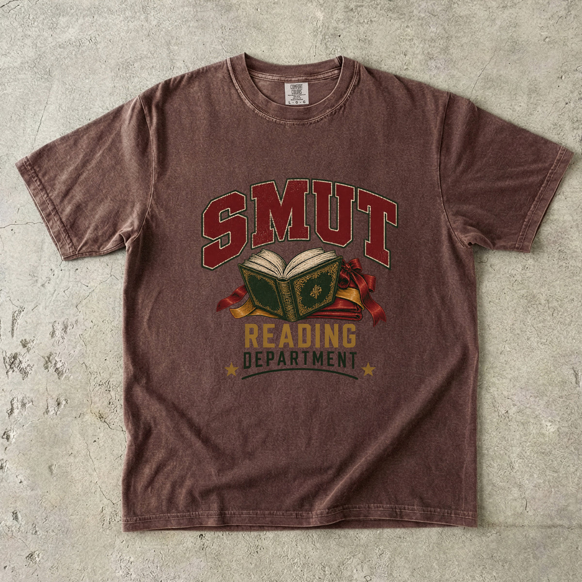 Smut Reading Department Shirt, Funny Dark Romance Reader Tee, Book Lover Comfort Colors Shirt, BookTok Gift