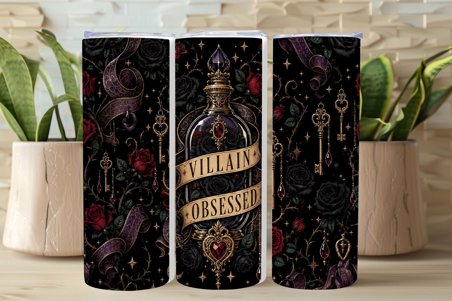 Villain Obsessed Tumbler, Dark Romance Book Lover Tumbler, Romantasy Reader Gift, Morally Gray Villain Cup