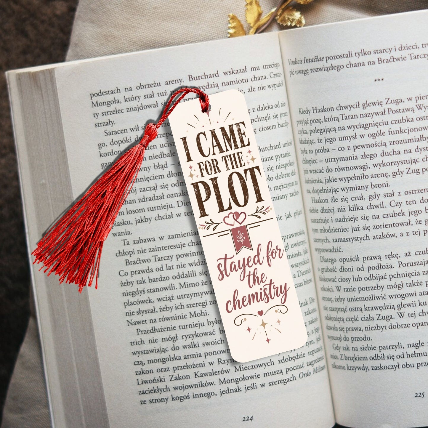 Romance Reader Bookmark, I Came for the Plot Stayed for the Chemistry, Book Lover Gift, Bookish Bookmark, Romance Book Gift