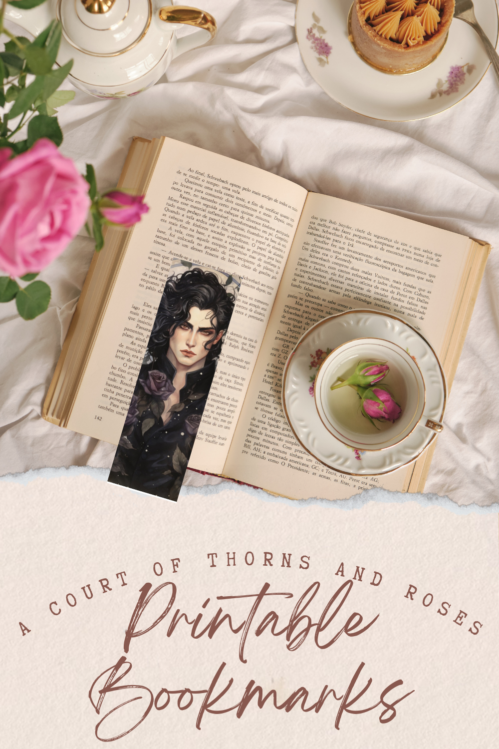 A Court of Thorns and Roses Printable Character Bookmarks
