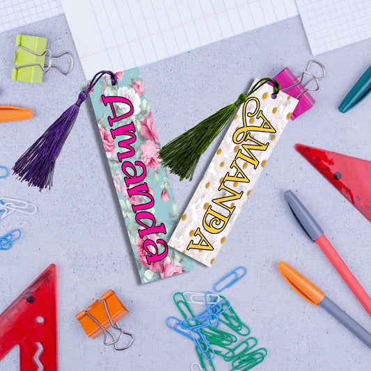 Personalized Birth Month Flower Bookmark