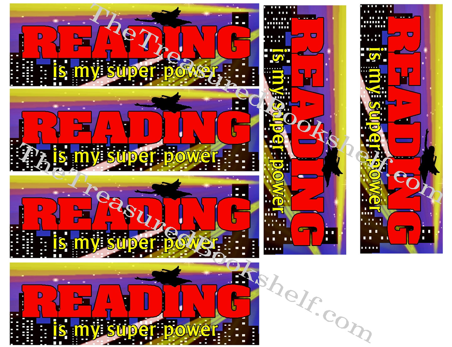 Reading Is My Super Power Printable Bookmark