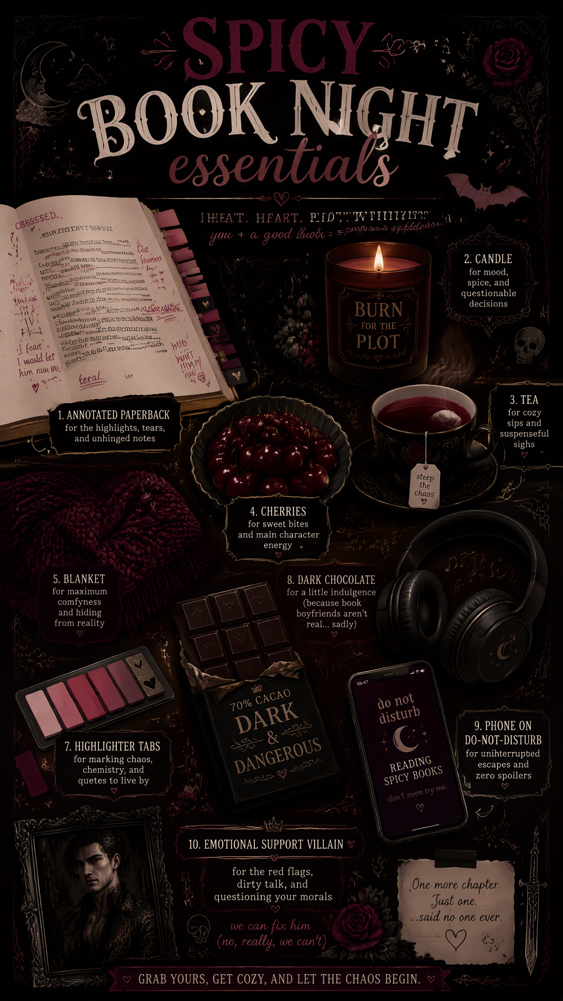 Spicy Book Night Essentials: Your Ultimate Reading Night Checklist