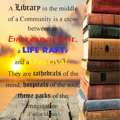 Libraries are an Emergency Exit Quote and Printable Bookmarks