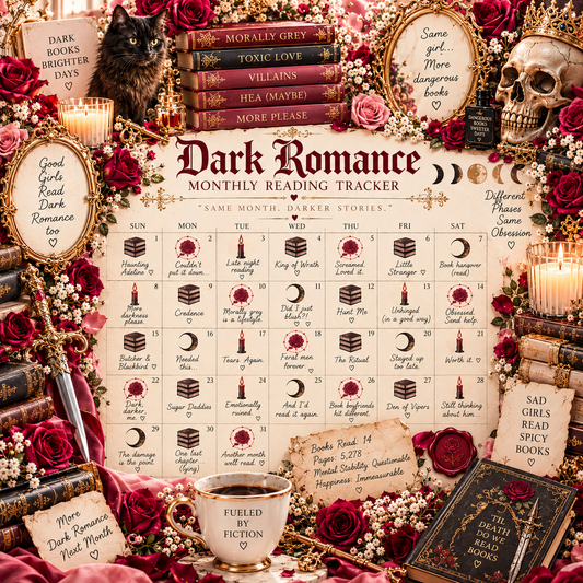 The Dark Romance Monthly Reading Tracker: Same Month, Darker Stories
