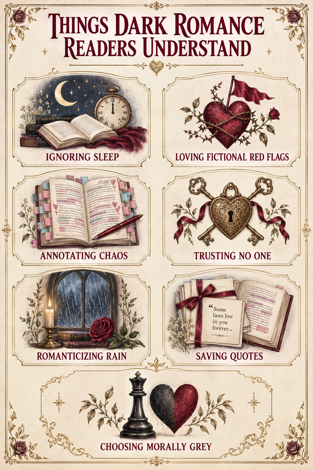 Things Only Dark Romance Readers Understand