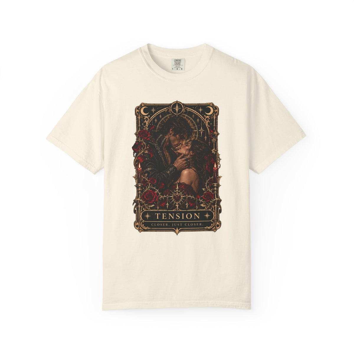 Tension Tarot Card Tee, Dark Romance Shirt, Slow Burn Romance Reader Shirt, Morally Gray Book Boyfriend Gift, Gothic Bookish T Shirt