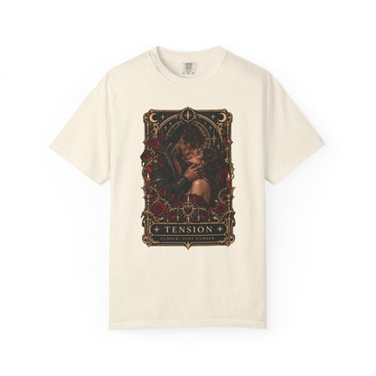 Tension Tarot Card Tee, Dark Romance Shirt, Slow Burn Romance Reader Shirt, Morally Gray Book Boyfriend Gift, Gothic Bookish T Shirt