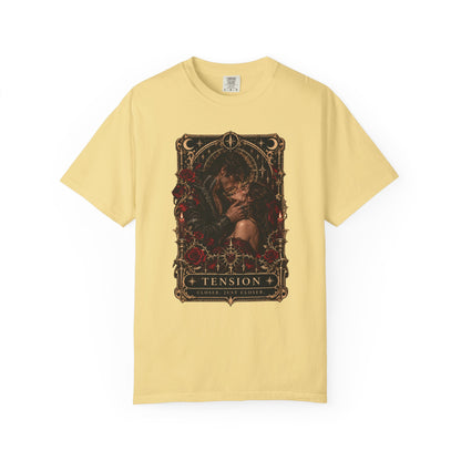 Tension Tarot Card Tee, Dark Romance Shirt, Slow Burn Romance Reader Shirt, Morally Gray Book Boyfriend Gift, Gothic Bookish T Shirt