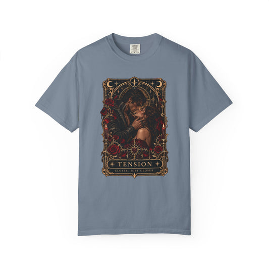 Tension Tarot Card Tee, Dark Romance Shirt, Slow Burn Romance Reader Shirt, Morally Gray Book Boyfriend Gift, Gothic Bookish T Shirt