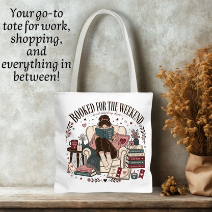 Booked For The Weekend Romance Reader Tote Bag
