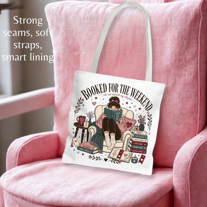 Booked For The Weekend Romance Reader Tote Bag