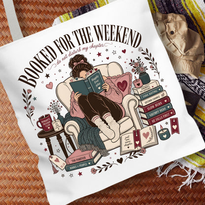 Booked For The Weekend Romance Reader Tote Bag