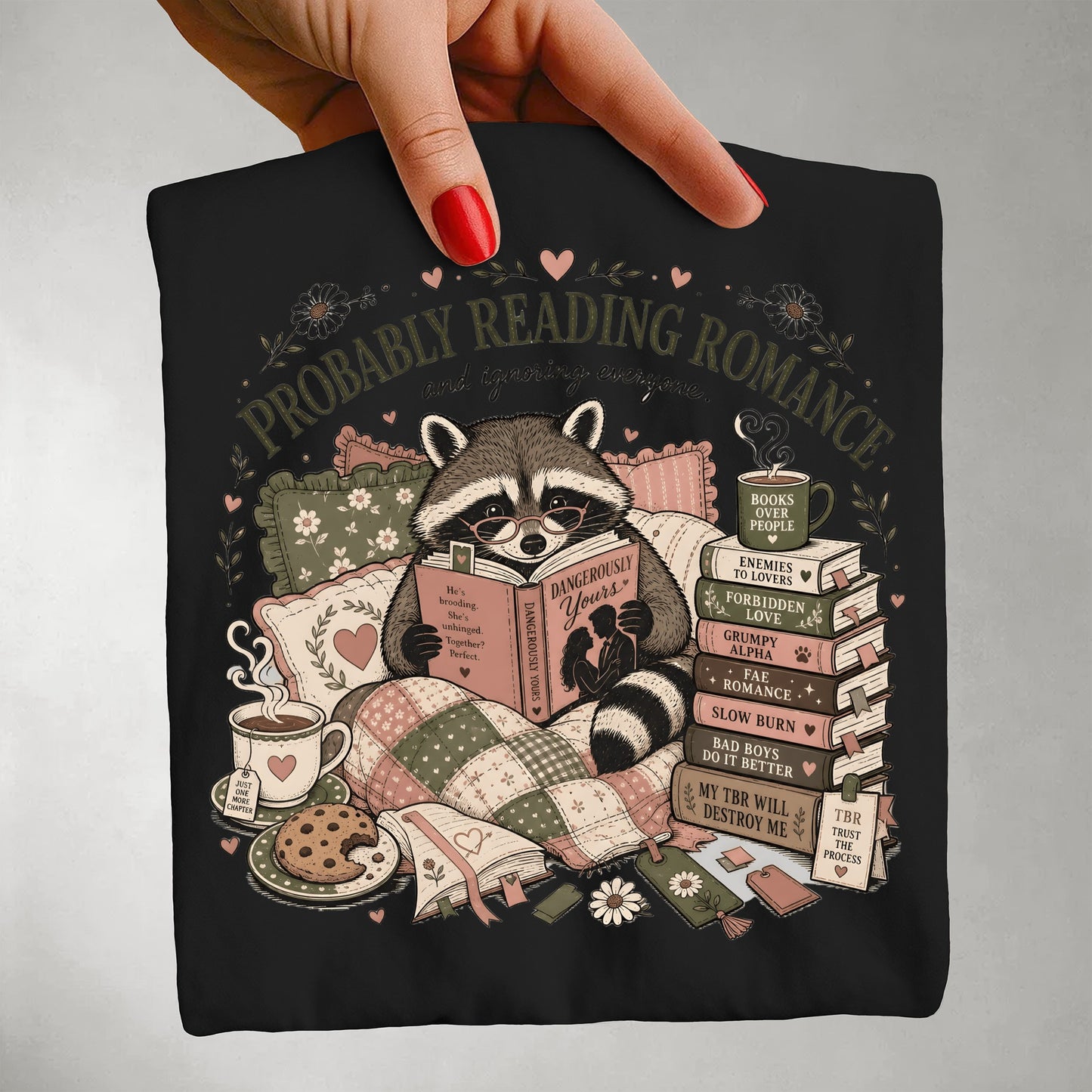 Probably Reading Romance Comfort Colors Shirt