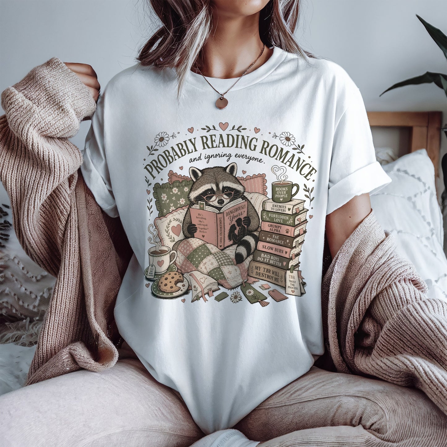 Probably Reading Romance Comfort Colors Shirt