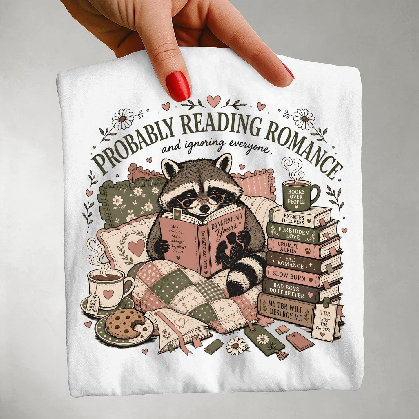 Probably Reading Romance Comfort Colors Shirt