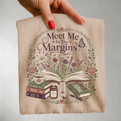 Meet Me in the Margins Romance Reader BookTok T-Shirt