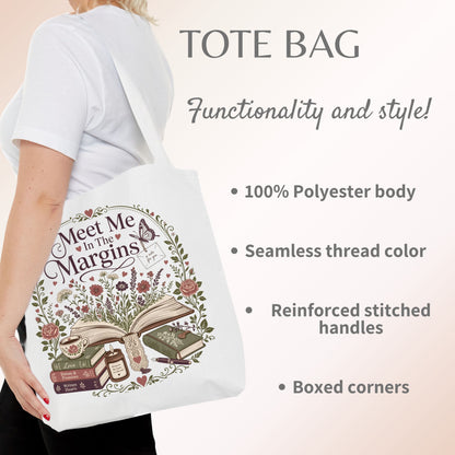 Meet Me in the Margins Tote Bag