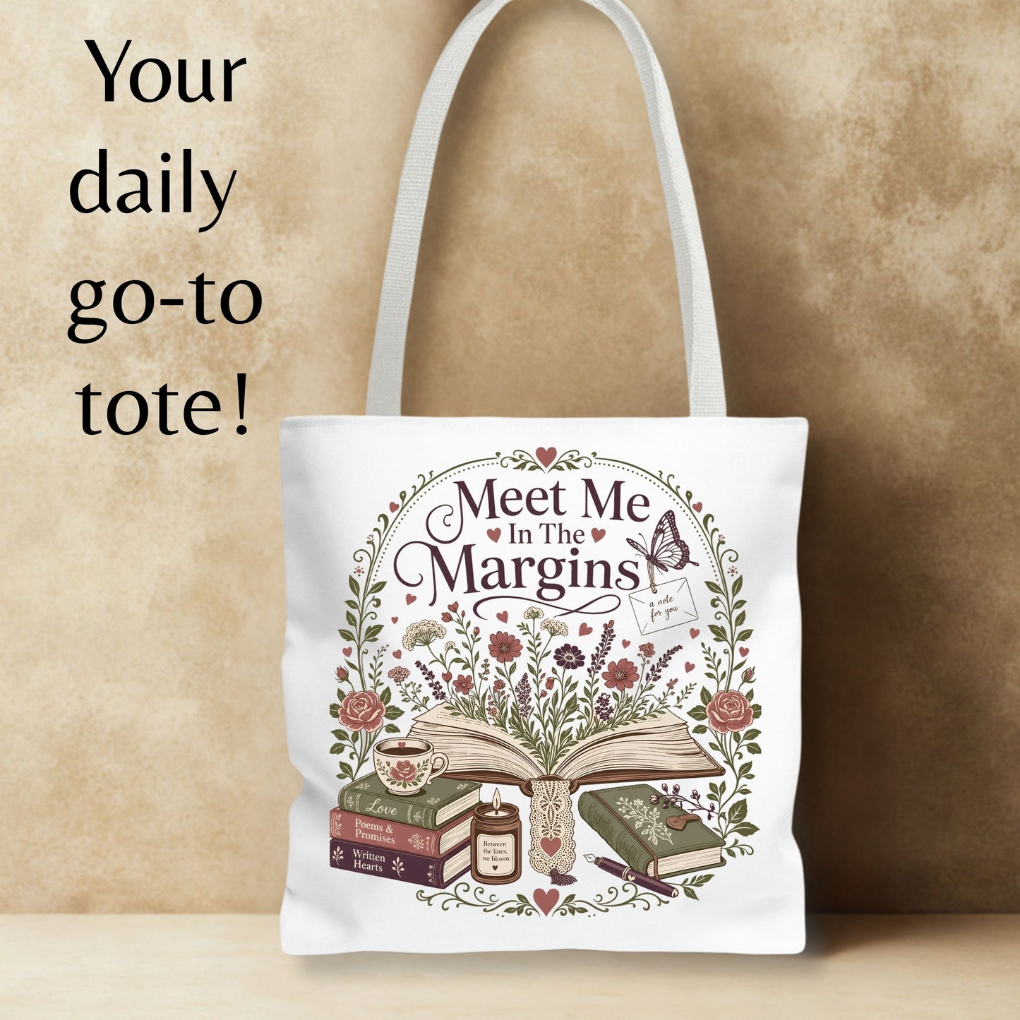 Meet Me in the Margins Tote Bag