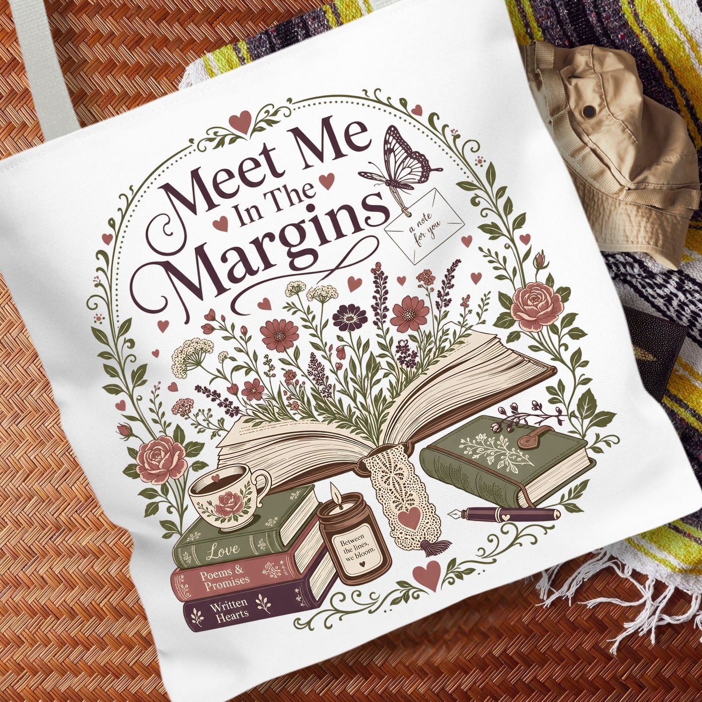 Meet Me in the Margins Tote Bag