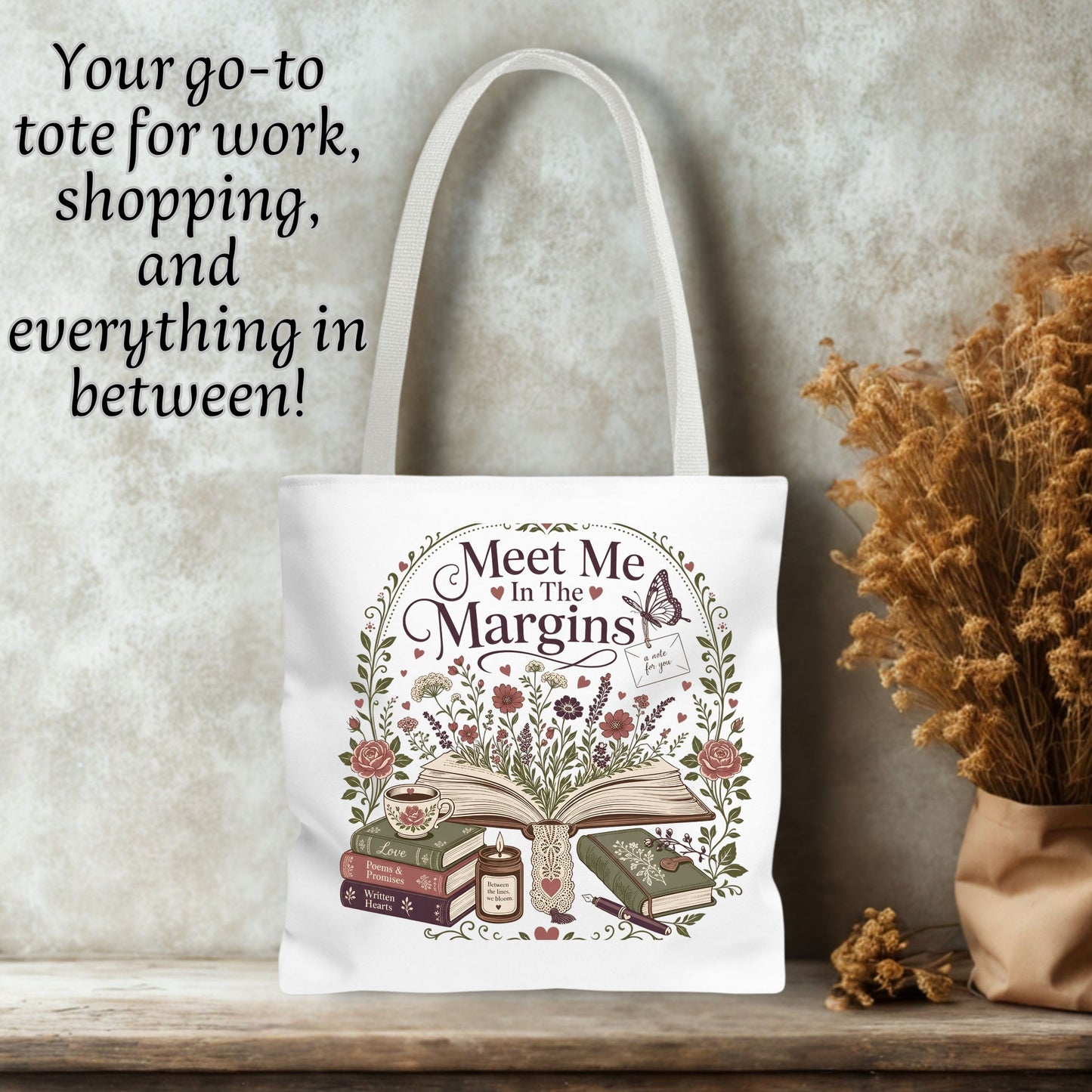 Meet Me in the Margins Tote Bag