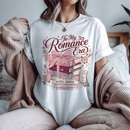 In My Romance Era Shirt  Coquette Book Lover Comfort Colors Tee