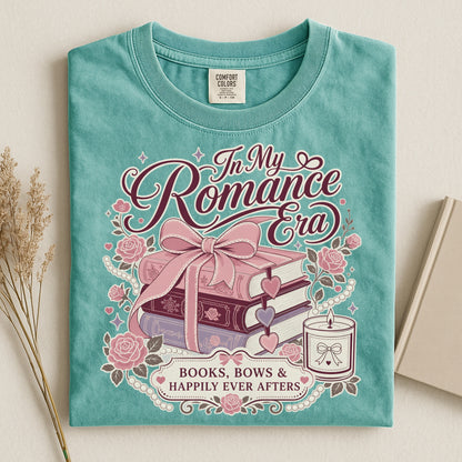 In My Romance Era Shirt  Coquette Book Lover Comfort Colors Tee