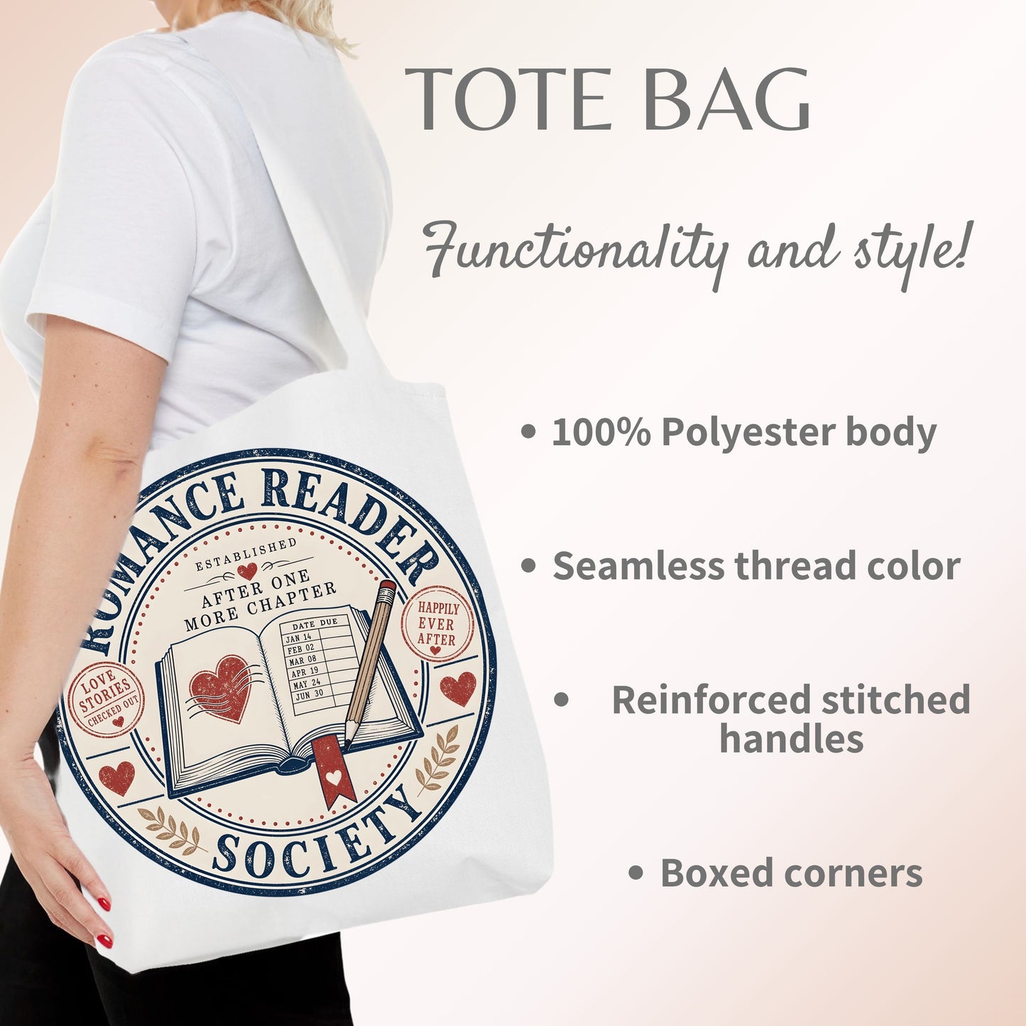 Romance Reader Society Tote Bag