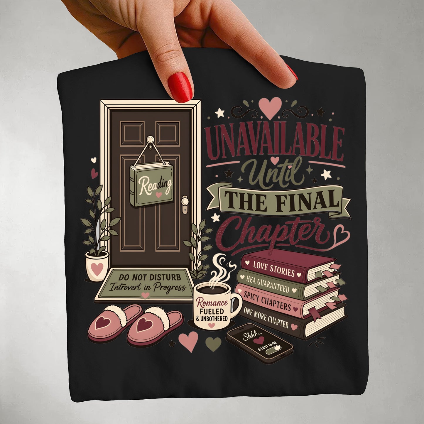 Unavailable Until the Final Chapter Shirt | Funny Book Lover Comfort Colors Tee | Romance Reader BookTok T-Shirt