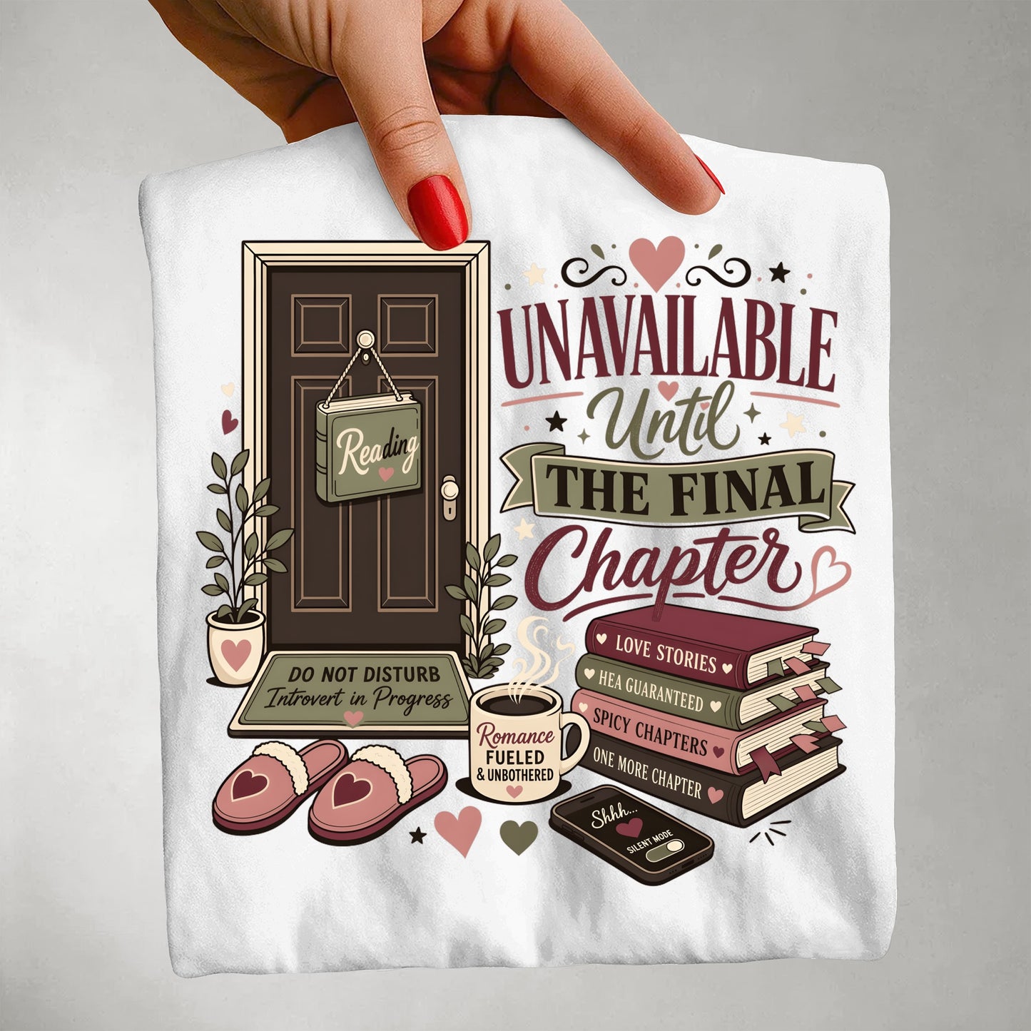 Unavailable Until the Final Chapter Shirt | Funny Book Lover Comfort Colors Tee | Romance Reader BookTok T-Shirt