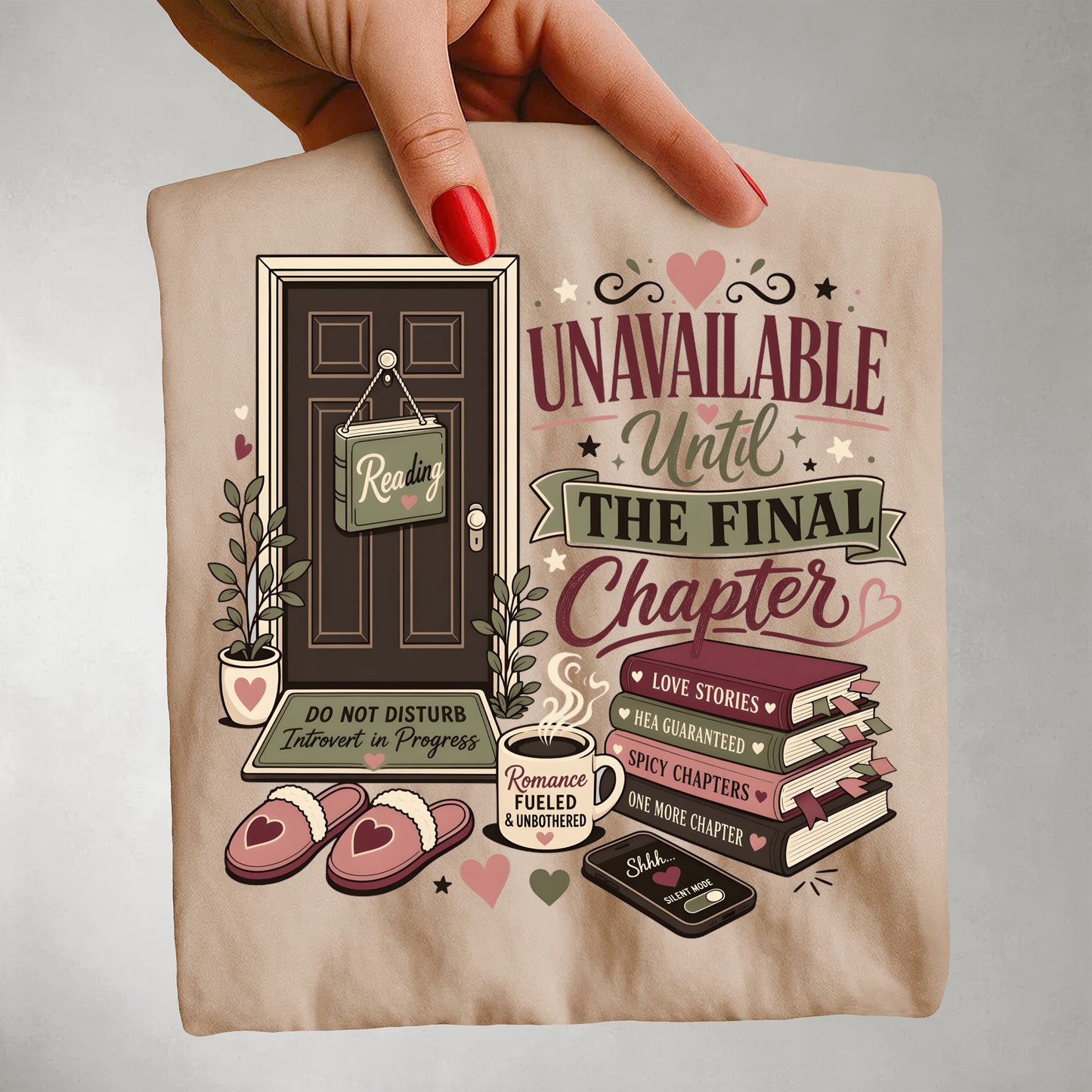 Unavailable Until the Final Chapter Shirt | Funny Book Lover Comfort Colors Tee | Romance Reader BookTok T-Shirt