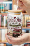 Unavailable Until the Final Chapter 16oz Glass Cup | Book Lover Libby Glass | Romance Reader BookTok Iced Coffee Cup