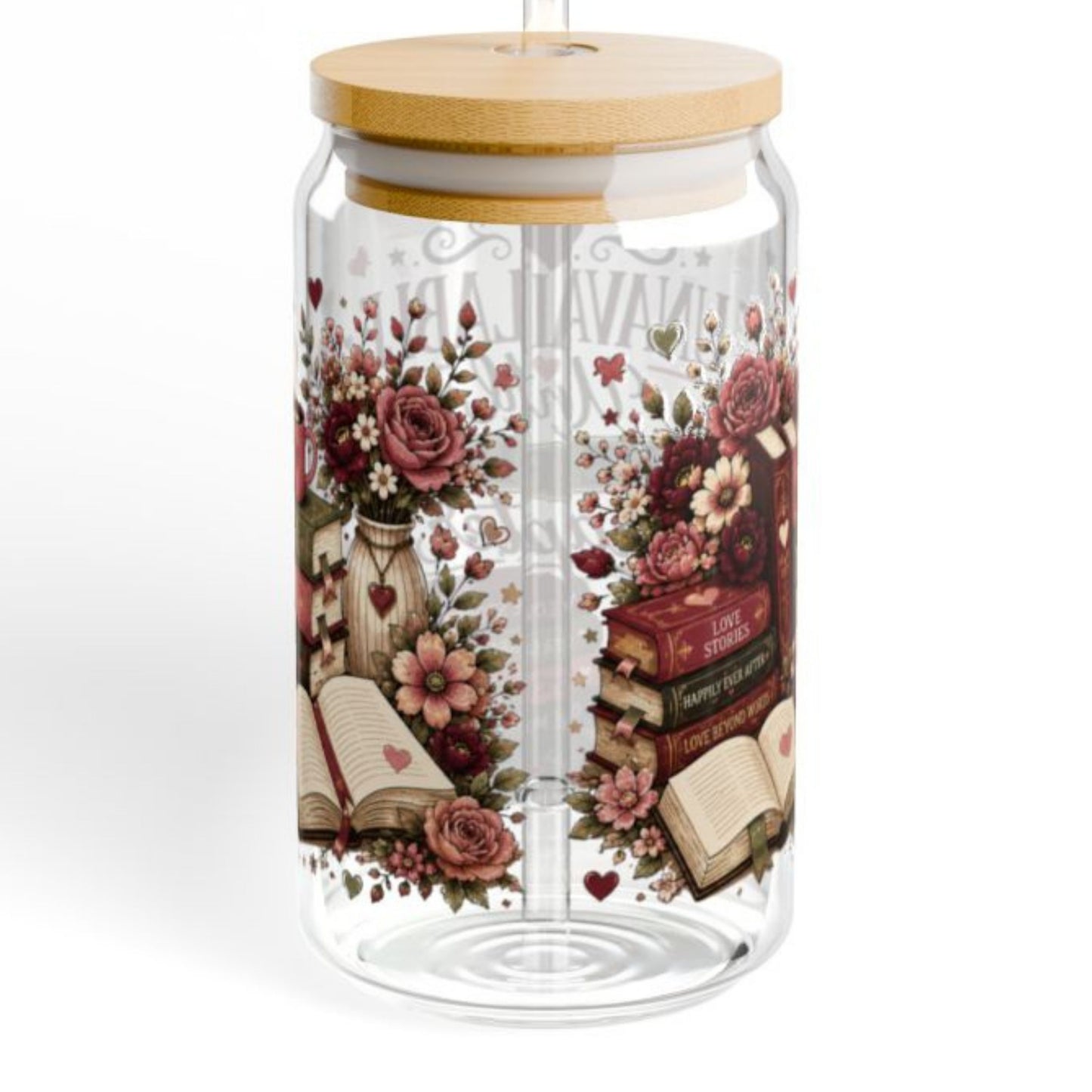 Unavailable Until the Final Chapter 16oz Glass Cup | Book Lover Libby Glass | Romance Reader BookTok Iced Coffee Cup