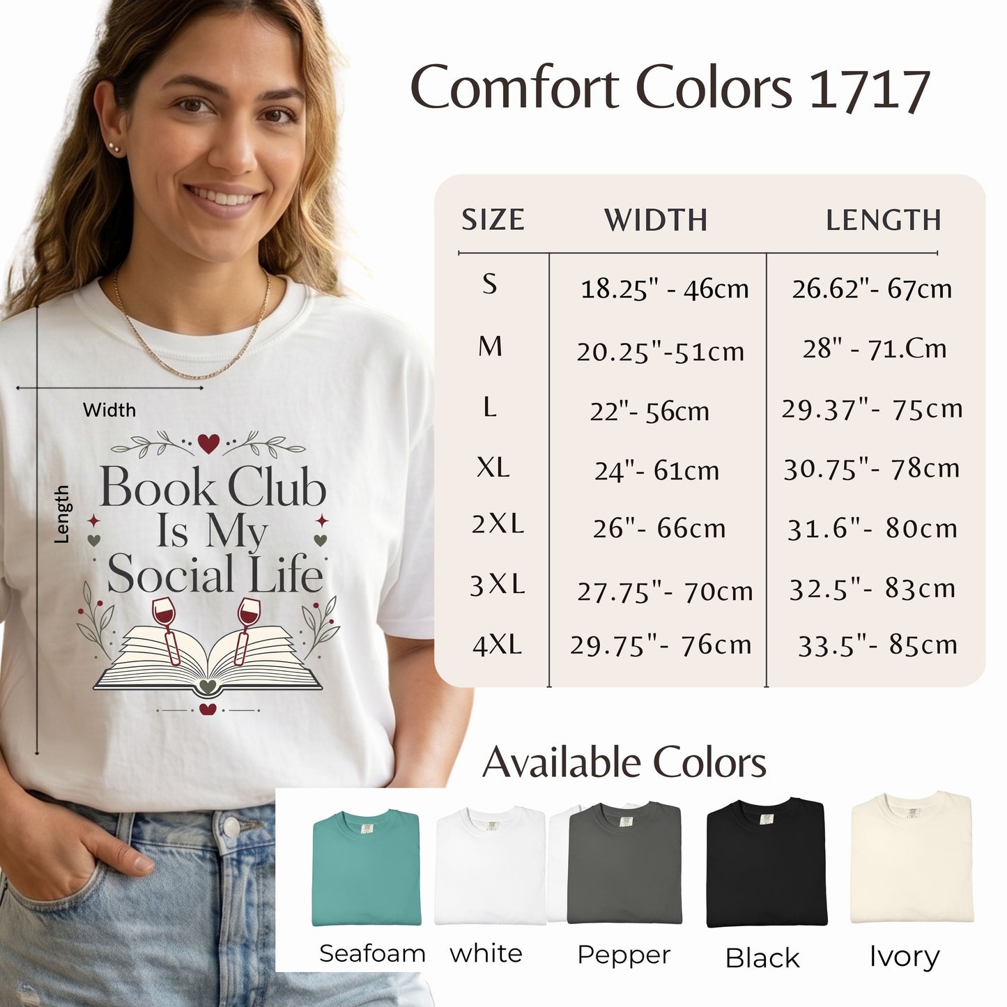 Book Club Is My Social Life Tote Bag | Minimalist Book Lover Tote | Romance Reader Book Club Bag