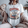 Coffee Chapters & Fictional Crushes Shirt | BookTok Romance Reader Tee | Coffee and Books Shirt | Book Lover Gift | Cozy Reader Apparel