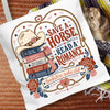 Save a Horse Read a Romance Tote Bag | Western Book Lover Bag | Cowboy Romance Reader Tote | BookTok Cowgirl Book Club Gift