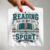 Reading Is My Favorite Sport Shirt , Book Lover Tee, Romance Reader Shirt, BookTok Gift, Reader Club Graphic T-Shirt