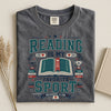 Reading Is My Favorite Sport Shirt , Book Lover Tee, Romance Reader Shirt, BookTok Gift, Reader Club Graphic T-Shirt